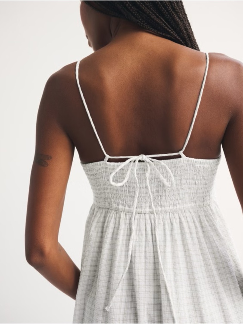 Abercrombie & Fitch Women’s Smocked Sweetheart Maxi Dress XS NEW - Picture 4 of 9